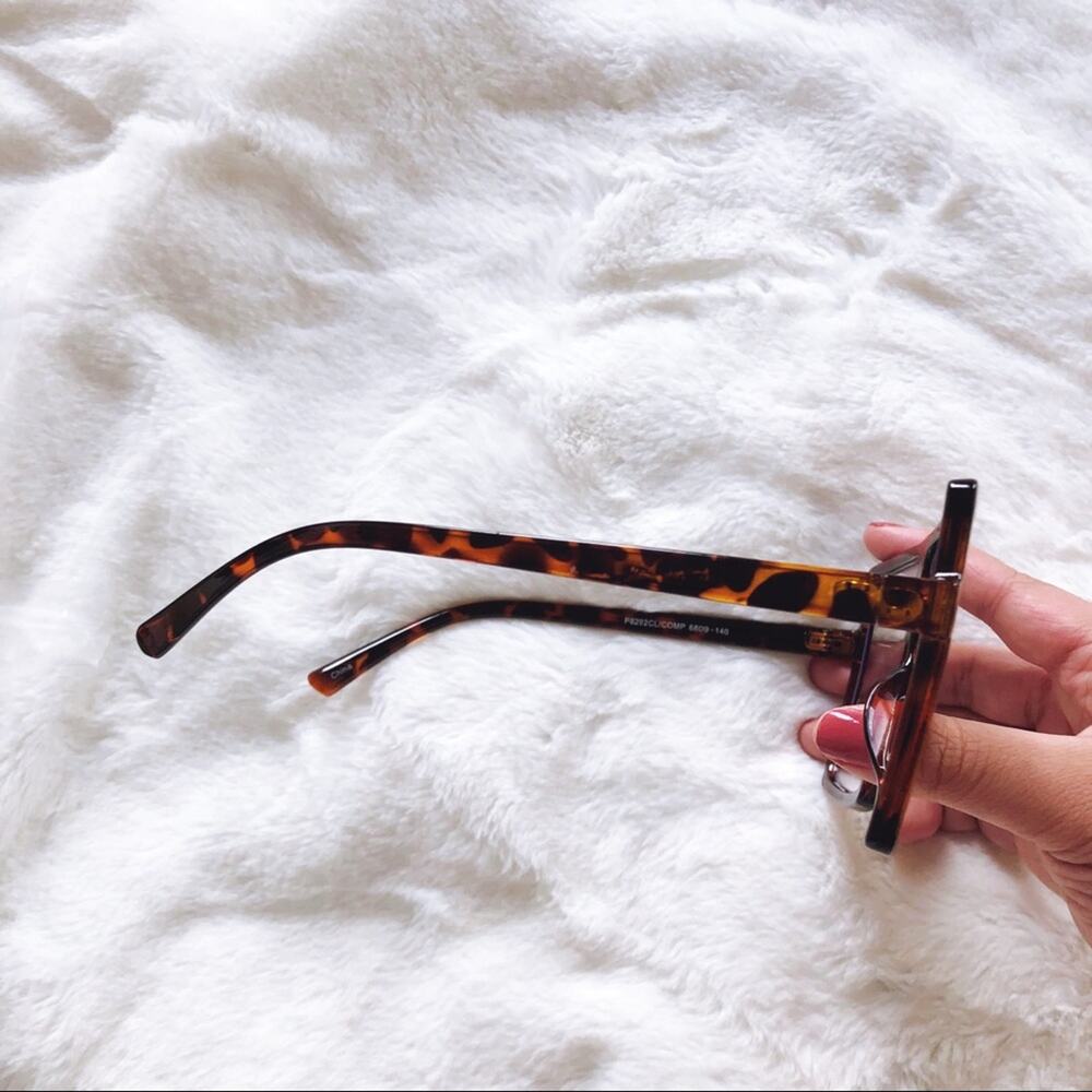Lana Brown Rectangle Computer Light Glasses - Picture 9 of 12
